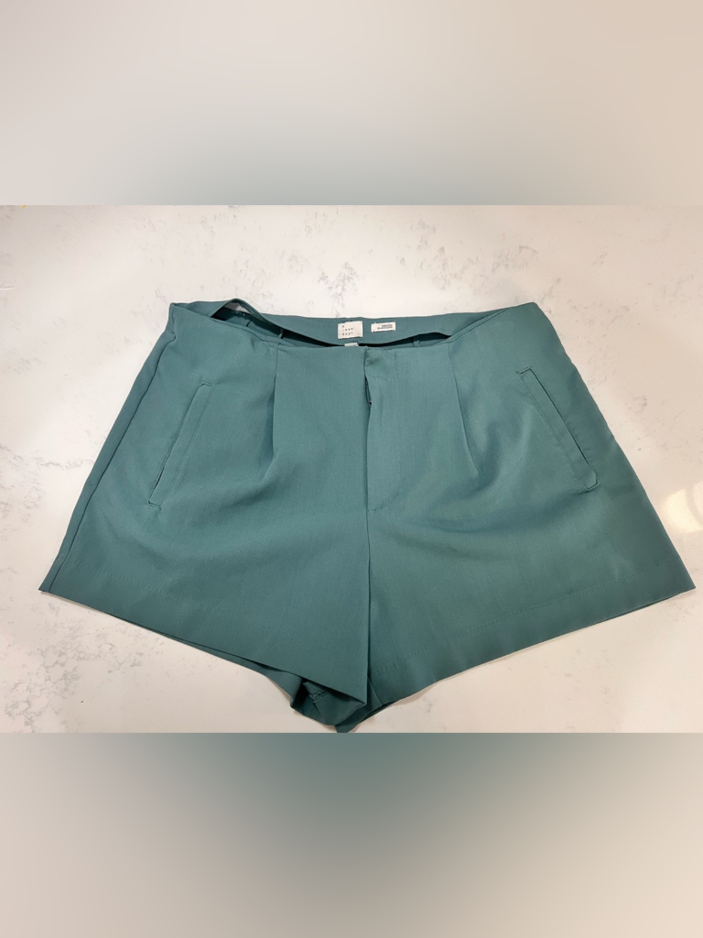 A New Day Forest Green High-Waist Bermuda Shorts